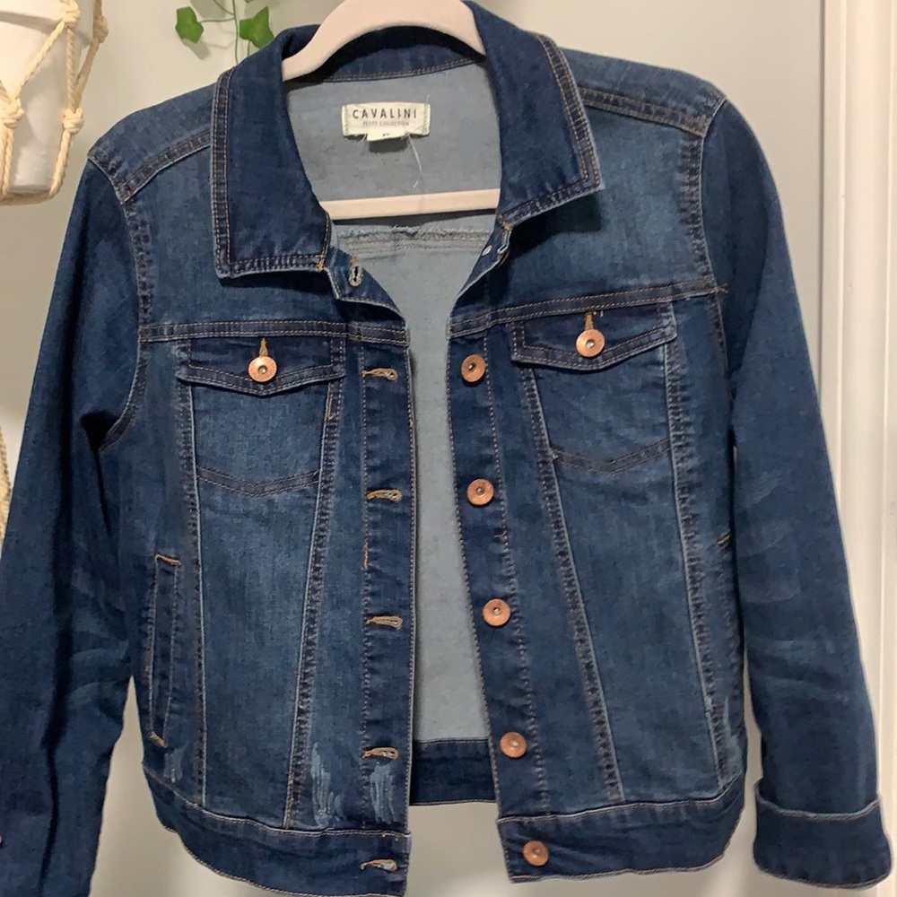 calvalini petite collection jean jacket